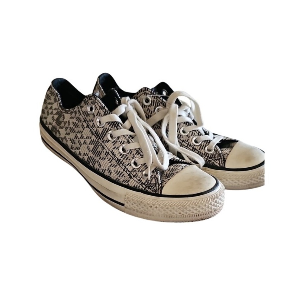Converse Chuck Taylor All Star Low Top Woven Black White Womens Size 8